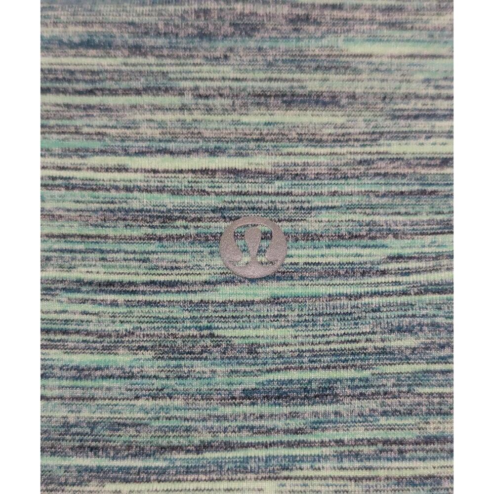 Lululemon Wunder Under Crop Leggings Size 4 Space Dye Alberta Lake Teal Blue - Picture 10 of 13